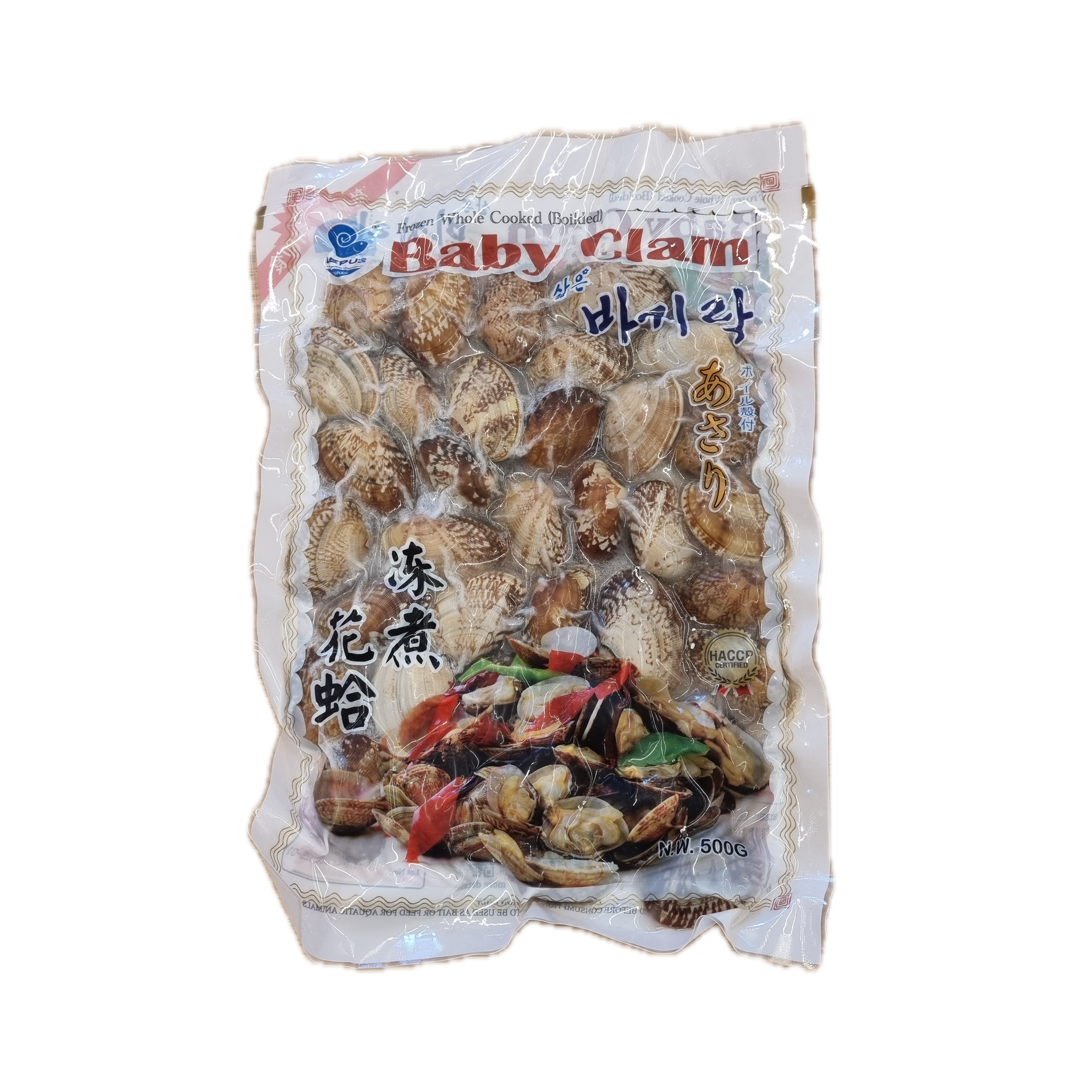 Frozen clam 냉동 바지락 500g